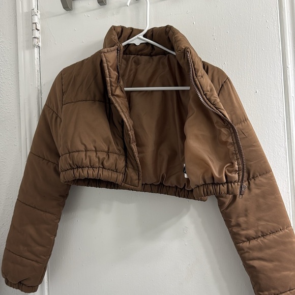 SHEIN Zip Up Crop Padded Padded Coat For Winter Clothes Wear size XS - Picture 13 of 13